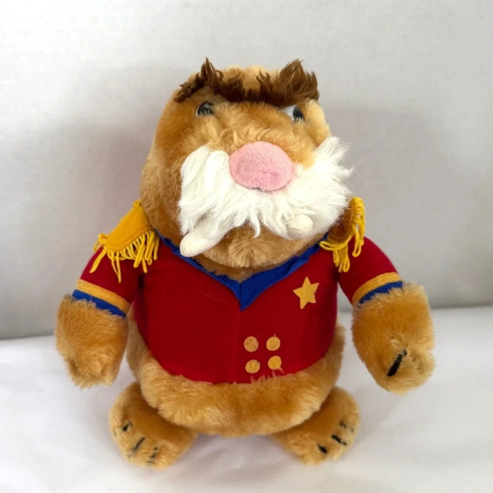 Vintage Sir Winston Walrus Plush Sea Captain Admiral Gold Epaulettes Sea World
